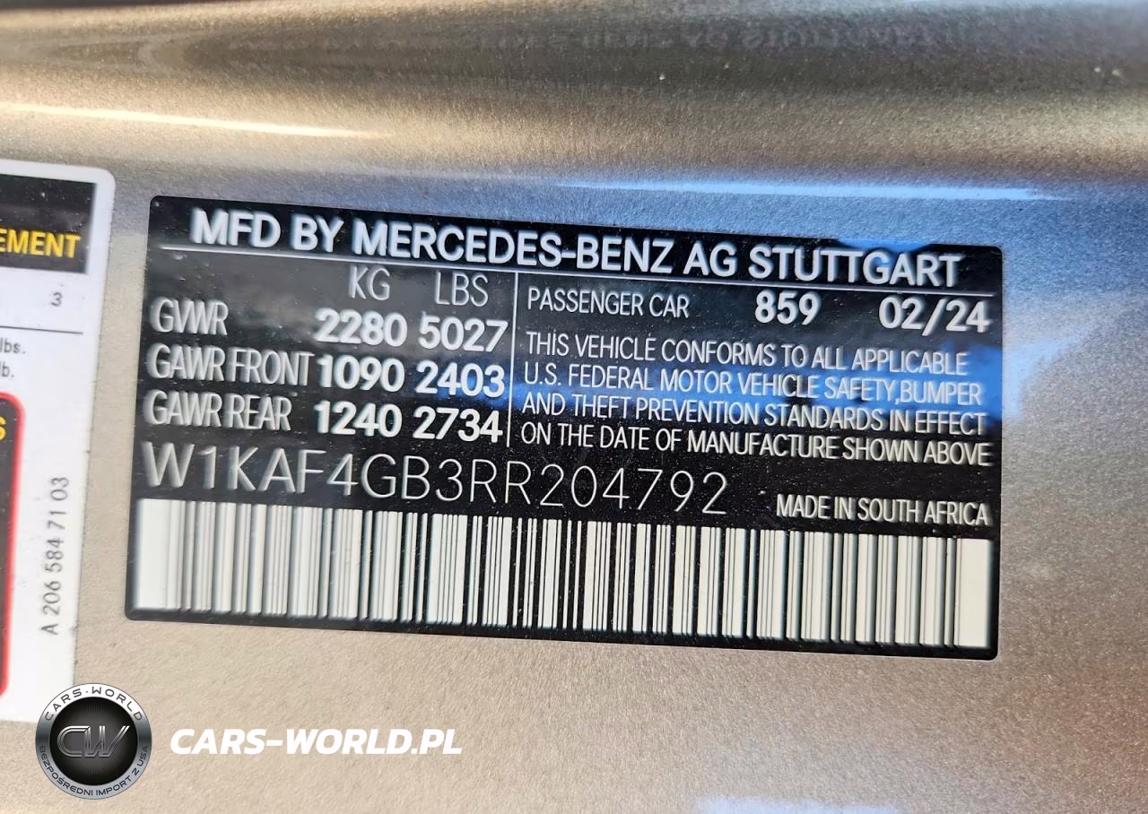 2024 Mercedes-Benz C 300 VIN:W1KAF4GB3RR204792 - 12