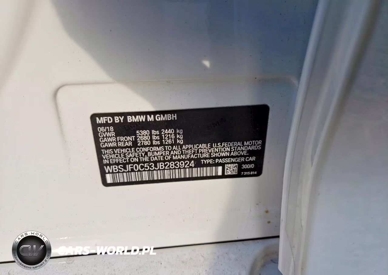 2018 BMW M5 VIN:WBSJF0C53JB283924 - 12