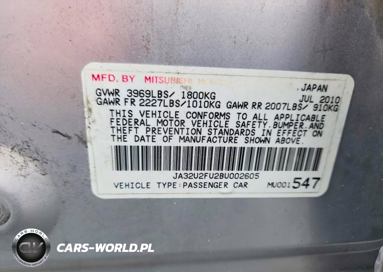 2011 Mitsubishi Lancer Es-Es Sport VIN:JA32U2FU2BU002605 - 12