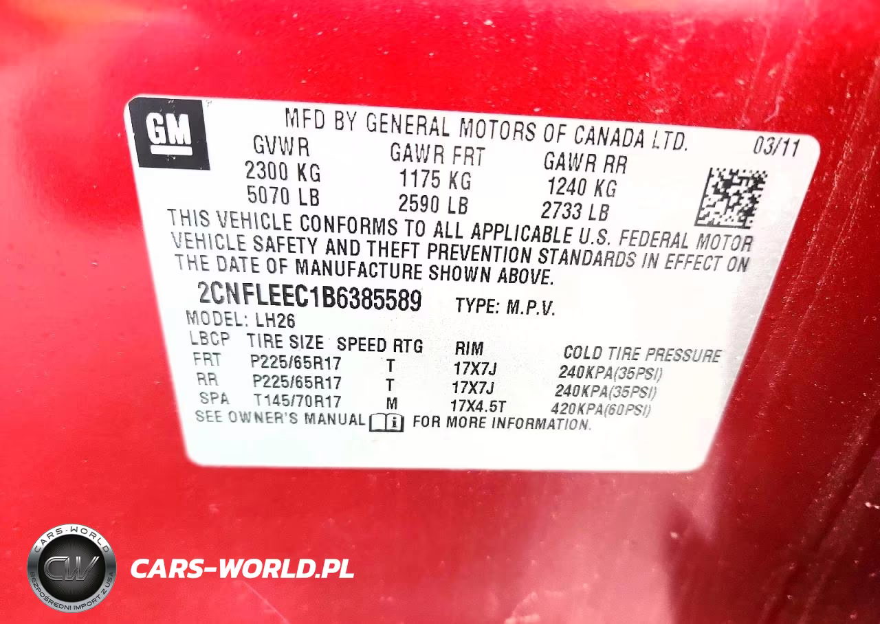 2011 Chevrolet Equinox Lt VIN:2CNFLEEC1B6385589 - 13