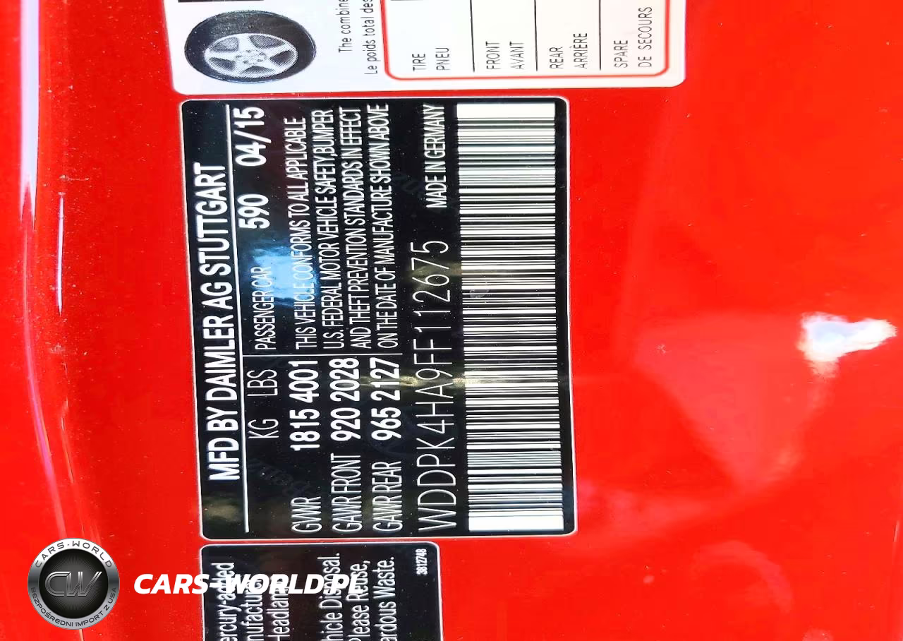 2015 Mercedes-Benz Slk 250 VIN:WDDPK4HA9FF112675 - 12