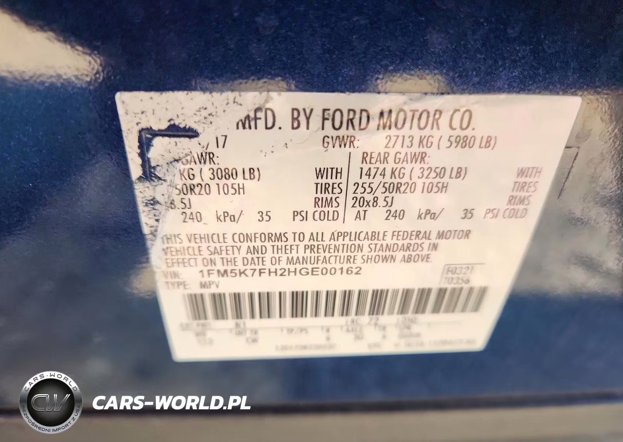 2017 Ford Explorer Limited VIN:1FM5K7FH2HGE00162 - 13