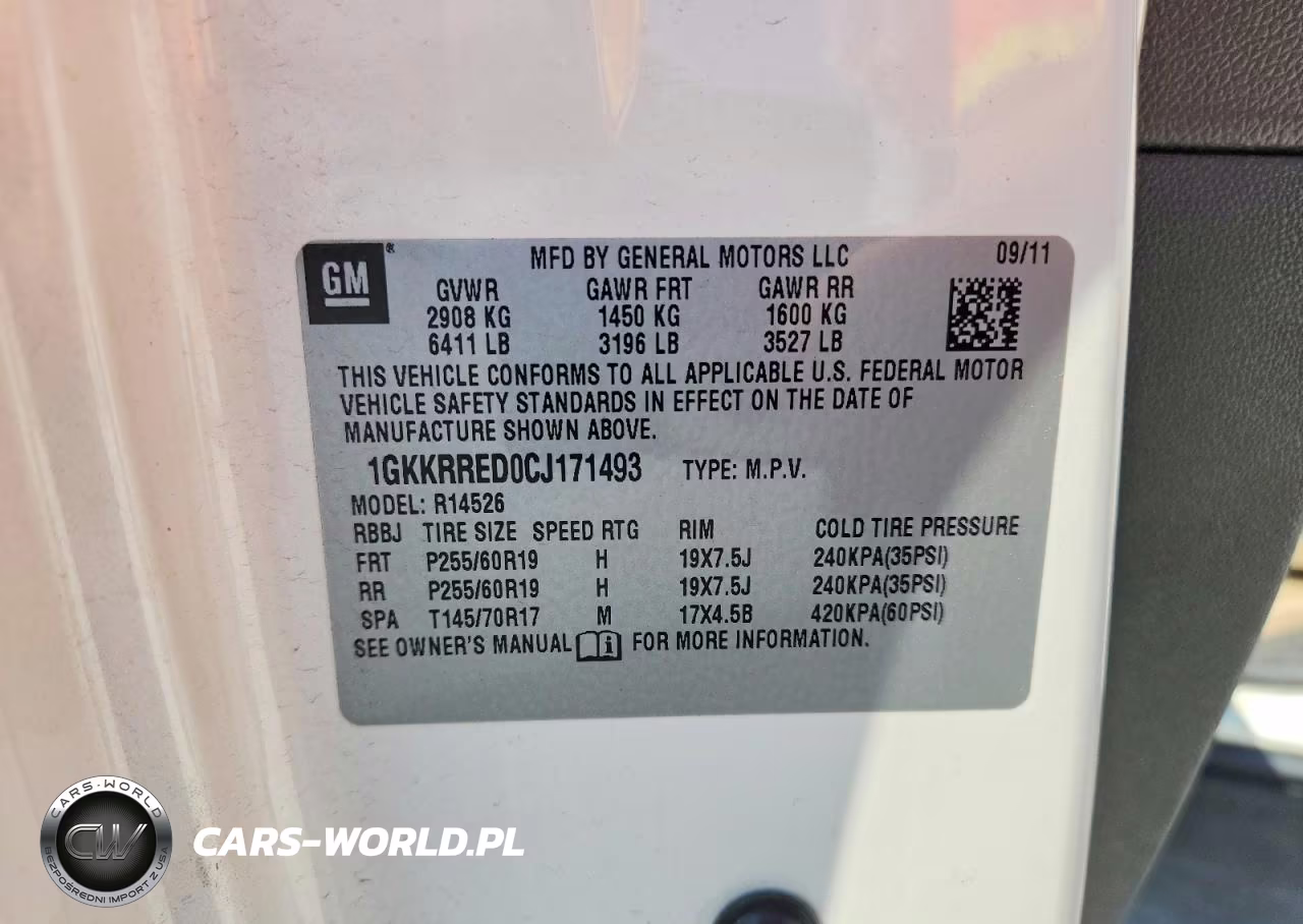 GMC ACADIA SLT VIN:1GKKRRED0CJ171493 - 13