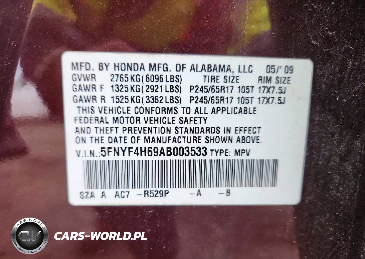 2010 Honda Pilot Exl VIN:5FNYF4H69AB003533 - 14