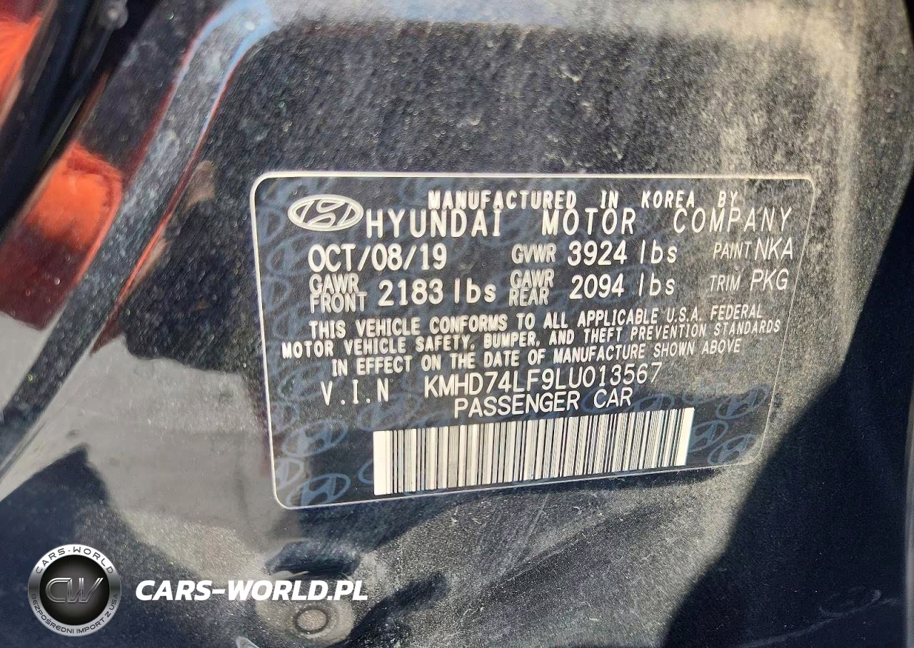 2020 Hyundai Elantra Se VIN:KMHD74LF9LU013567 - 13