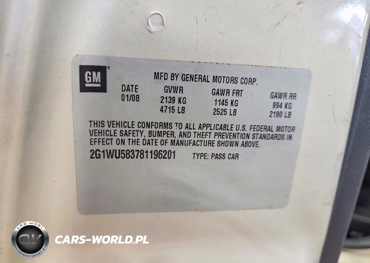 2008 Chevrolet Impala Ltz VIN:2G1WU583781196201 - 12