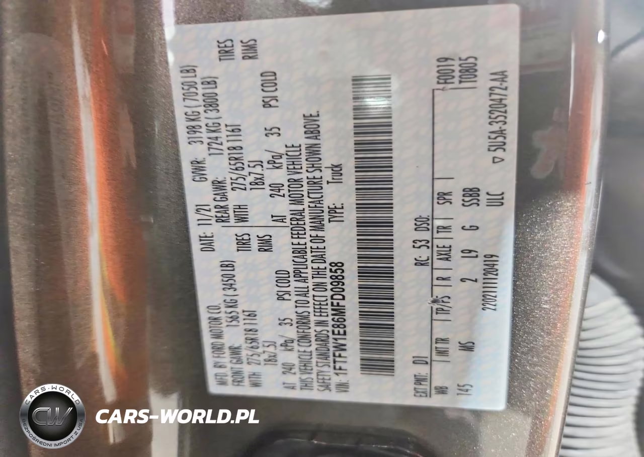 2021 Ford F150 VIN:1FTFW1E86MFD09858 - 12
