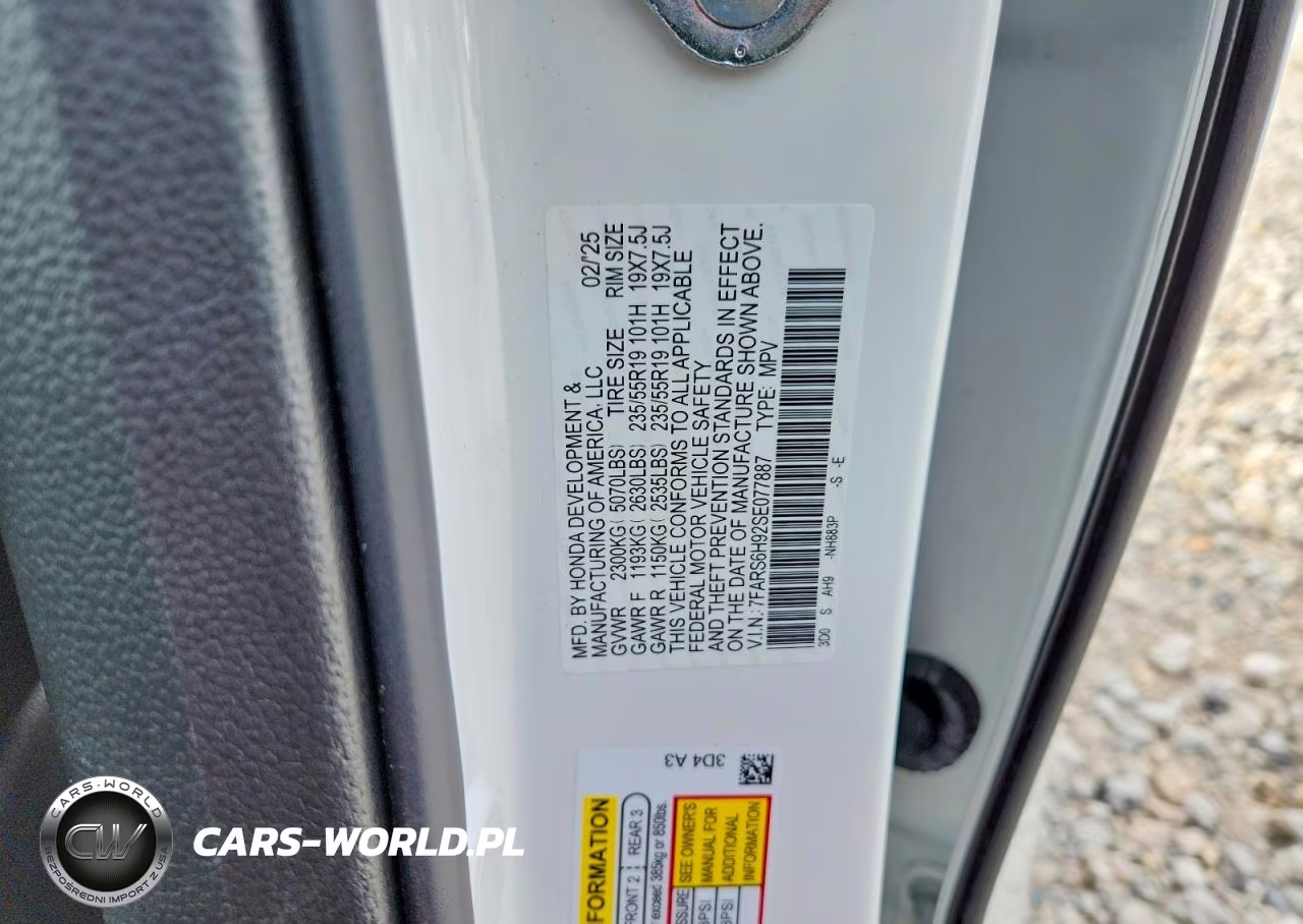 2025 Honda Cr-V Sport Touring VIN:7FARS6H92SE077887 - 13