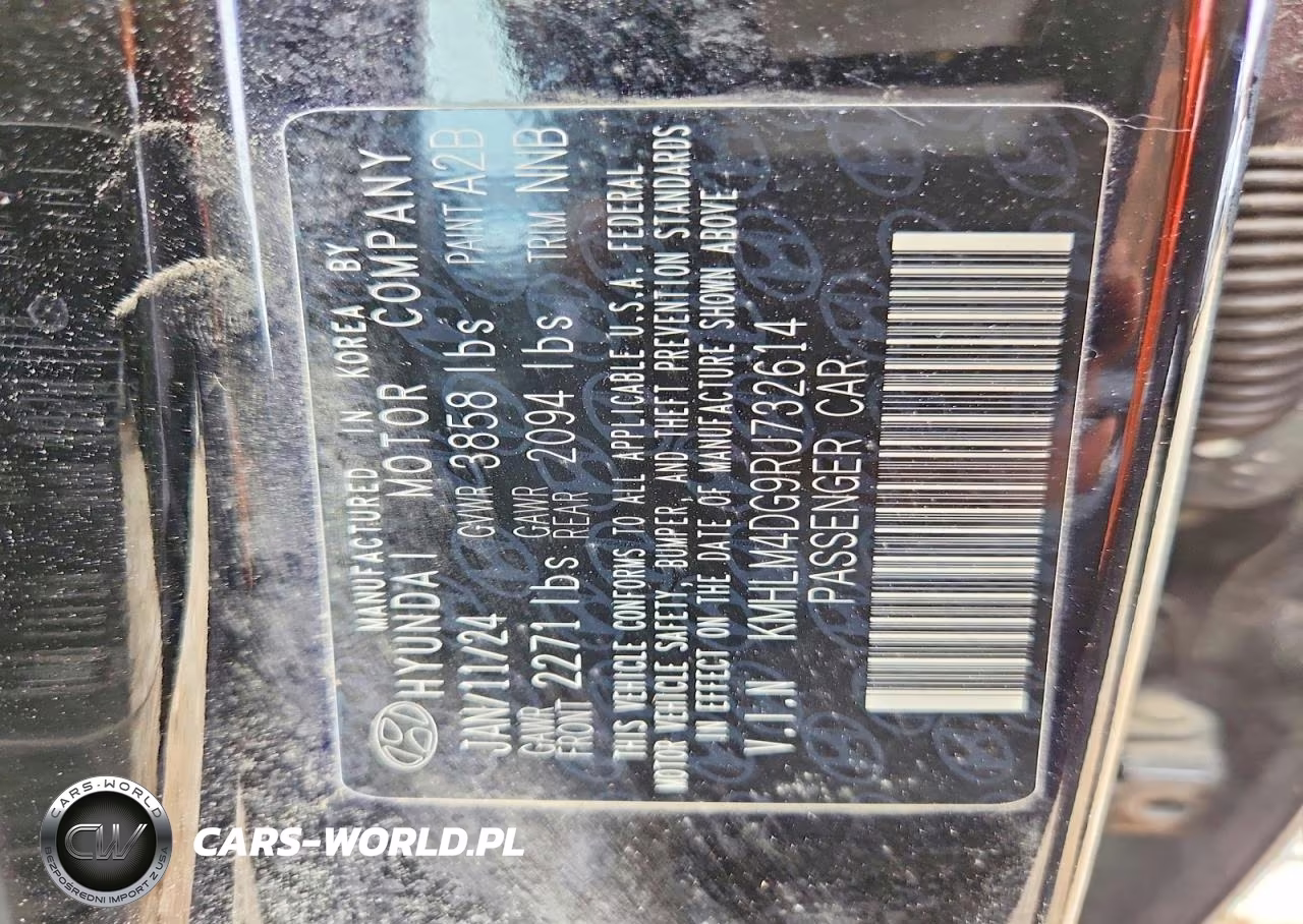 2024 Hyundai Elantra Sel VIN:KMHLM4DG9RU732614 - 13
