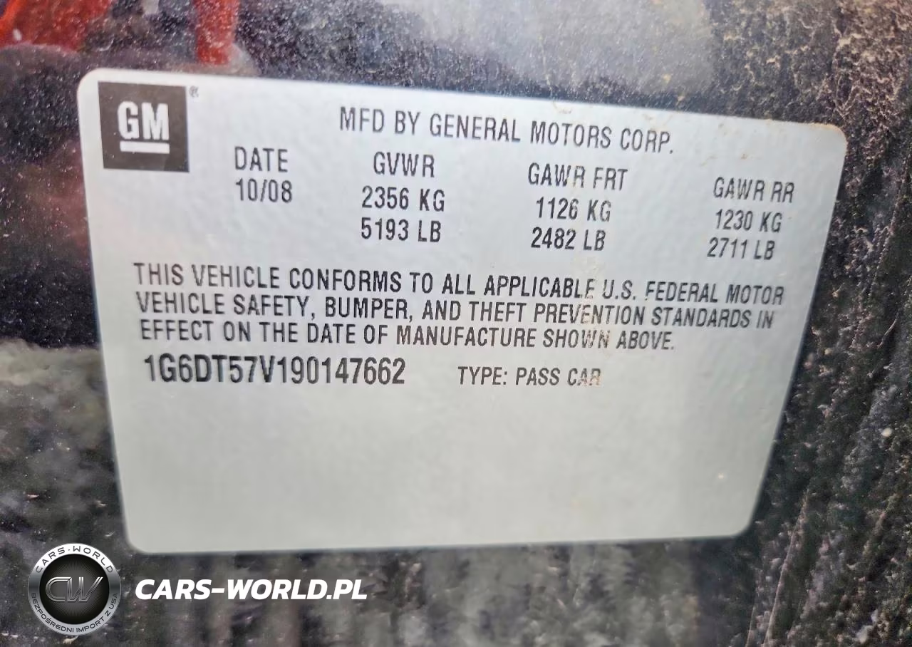 2009 Cadillac Cts Hi Feature V6 VIN:1G6DT57V190147662 - 12