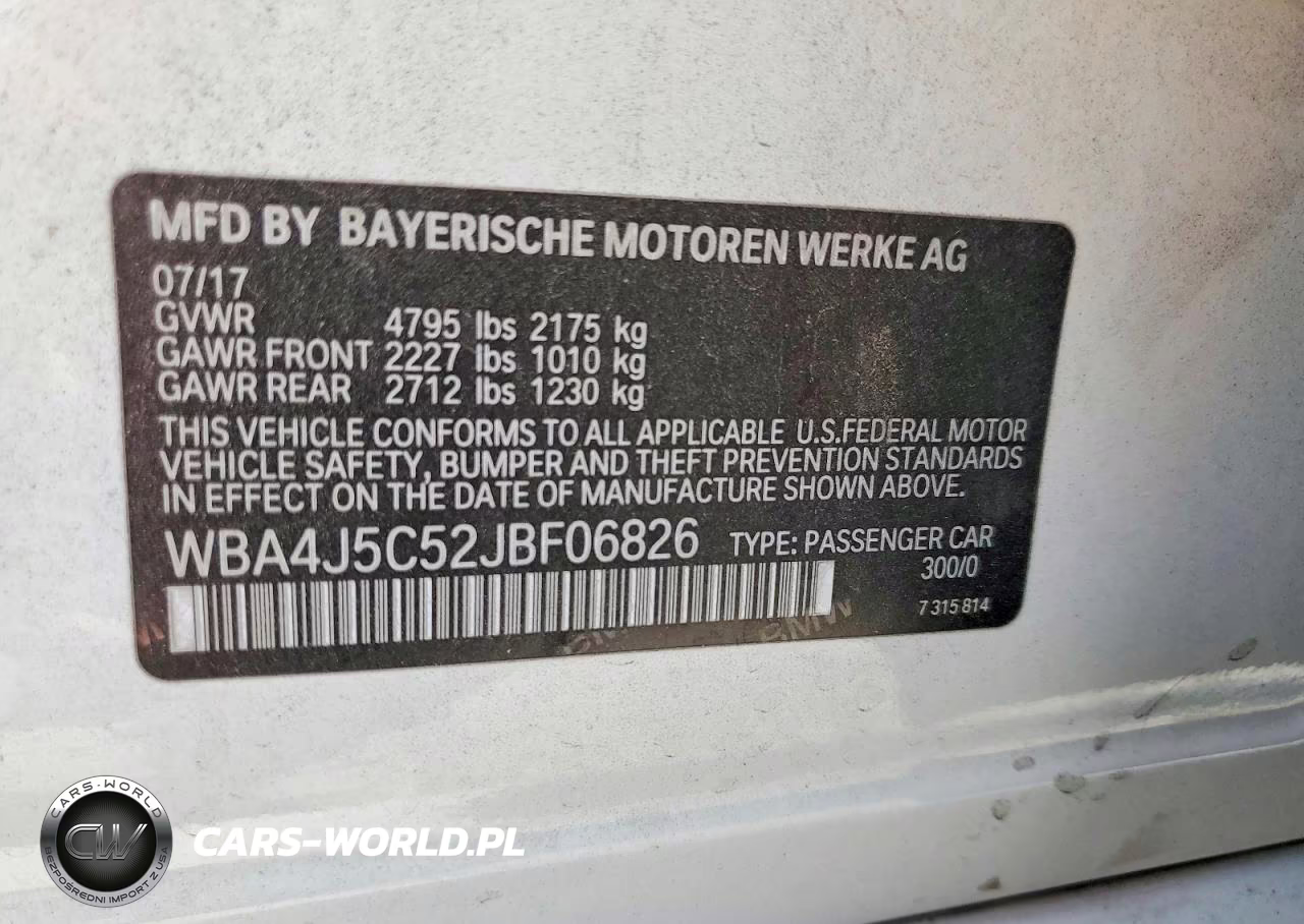 2018 BMW 440I Gran Coupe VIN:WBA4J5C52JBF06826 - 12