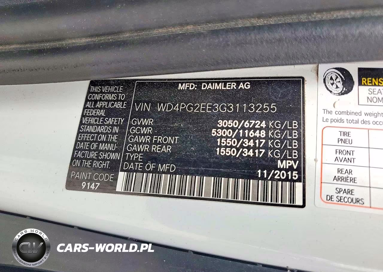 2016 Mercedes-Benz Metris VIN:WD4PG2EE3G3113255 - 13