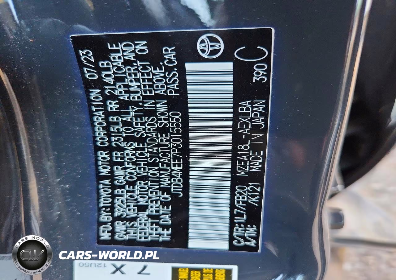 2023 Toyota Corolla Le VIN:JTDB4MEE7P3015550 - 13