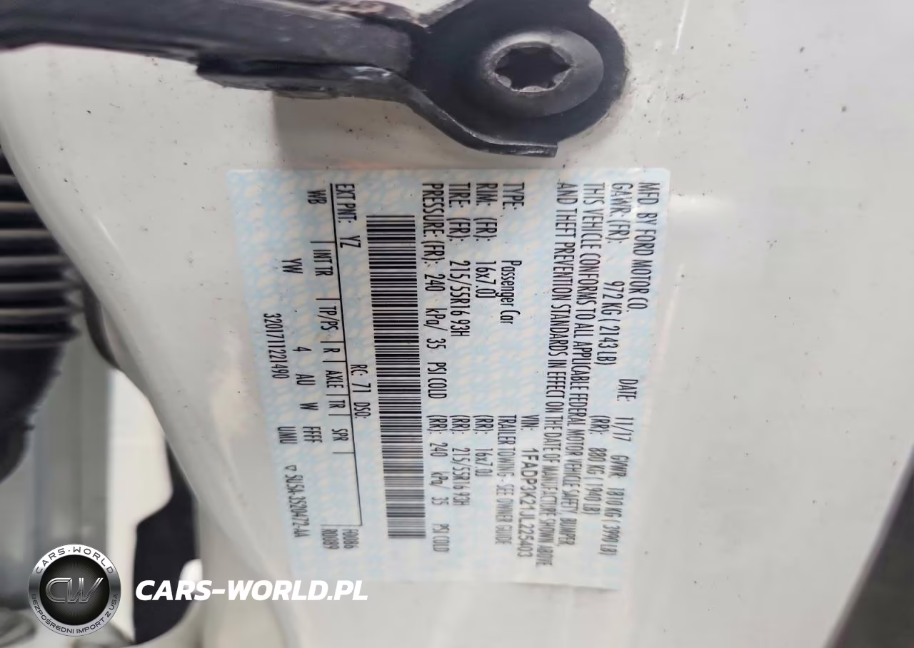2018 Ford Focus Se VIN:1FADP3K21JL225403 - 13