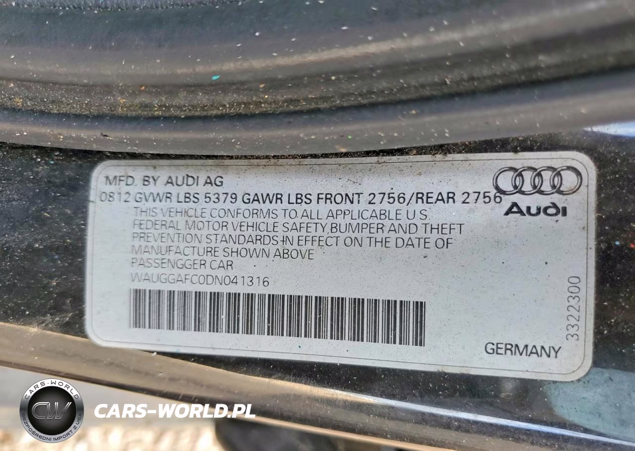 2013 Audi A6 Premium Plus VIN:WAUGGAFC0DN041316 - 12
