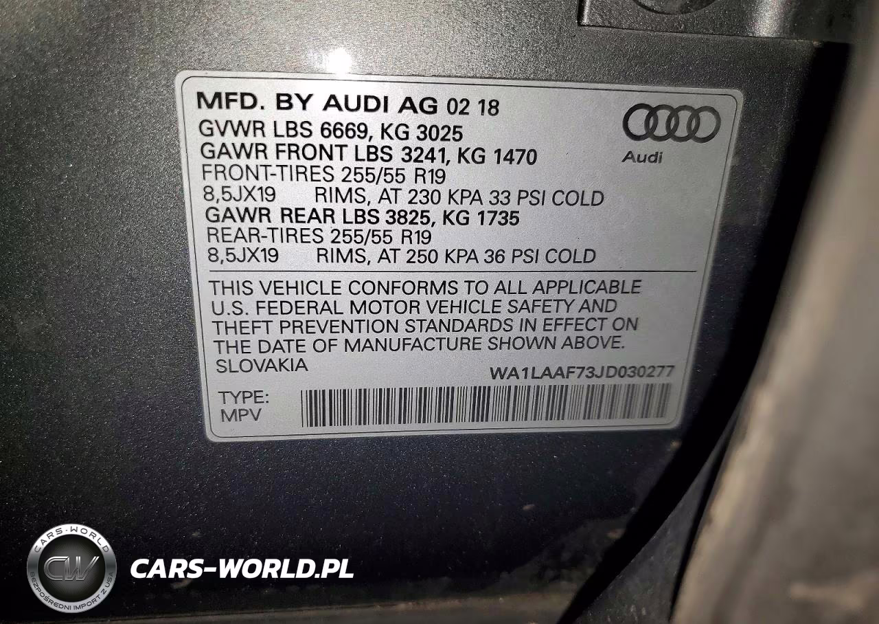 2018 Audi Q7 Premium Plus VIN:WA1LAAF73JD030277 - 13