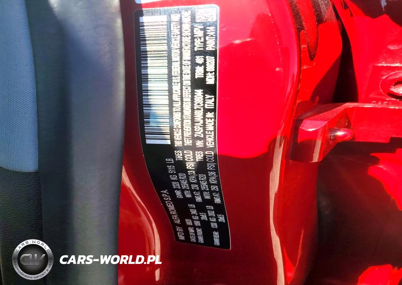 2020 Alfa Romeo Stelvio Rwd VIN:ZASPAJAN8L7C96044 - 14