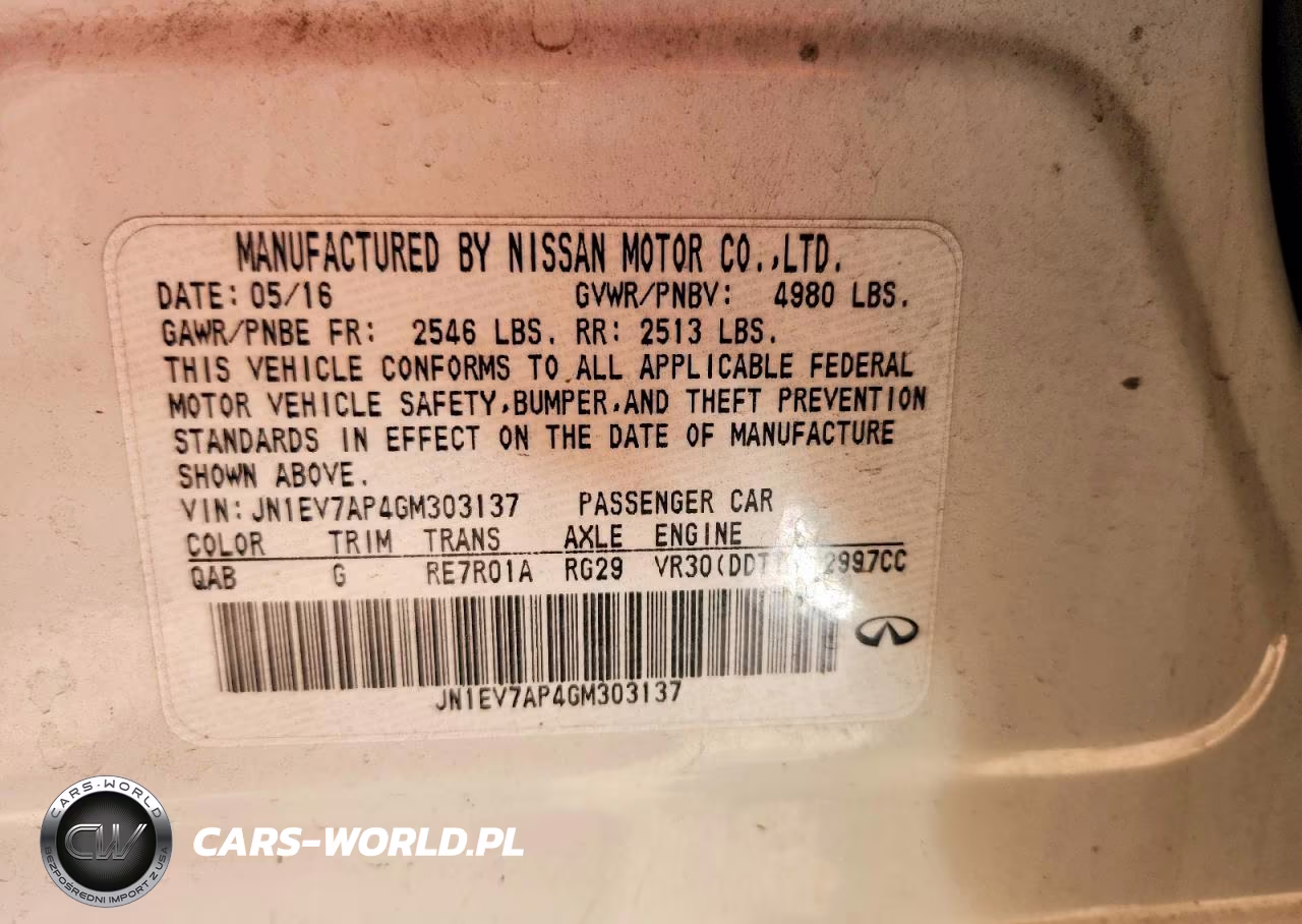 2016 Infiniti Q50 3.0T Premium VIN:JN1EV7AP4GM303137 - 13