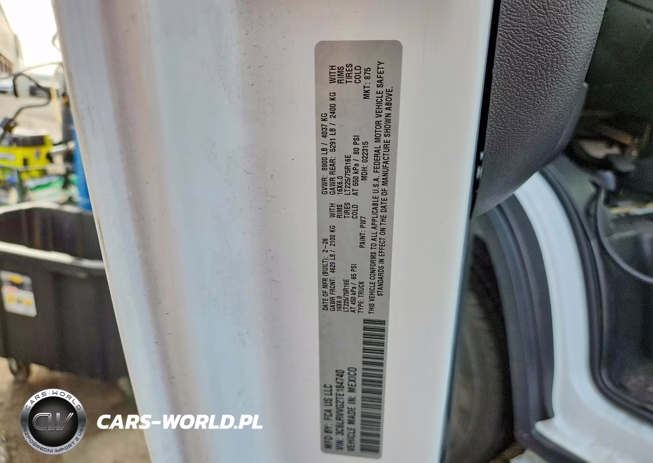 2026 Ram Promaster 2500 2500 Standard VIN:3C6LRVVG2TE184740 - 13