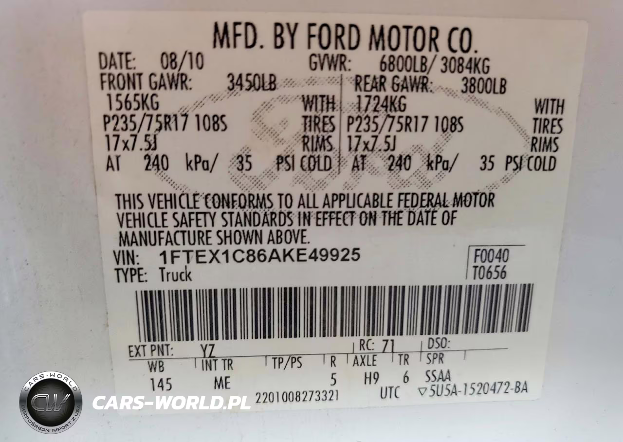 2010 Ford F150 Super Cab VIN:1FTEX1C86AKE49925 - 12