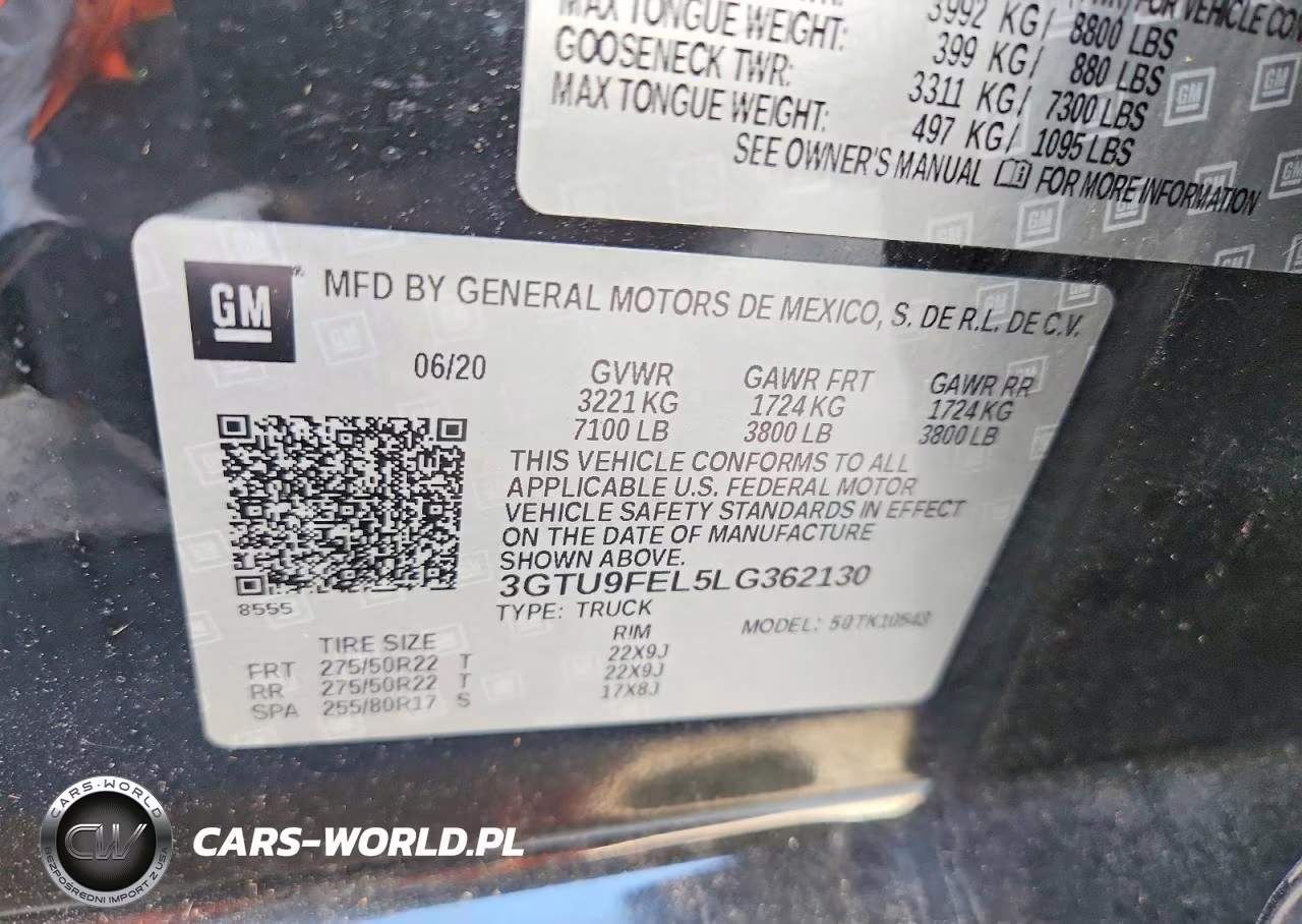 2020 GMC Sierra K1500 Denali VIN:3GTU9FEL5LG362130 - 12