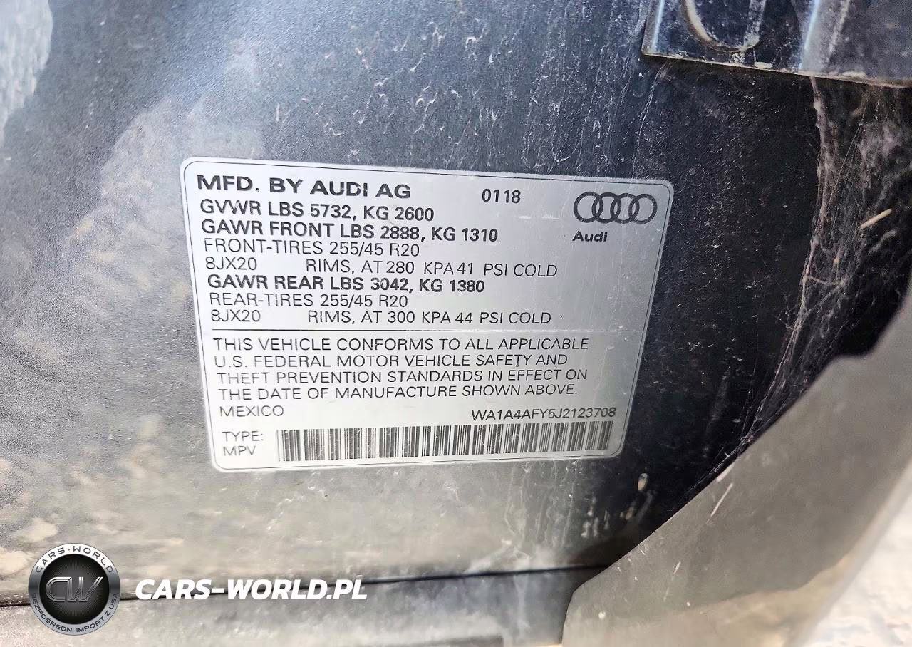 2018 Audi Sq5 Premium Plus VIN:WA1A4AFY5J2123708 - 12