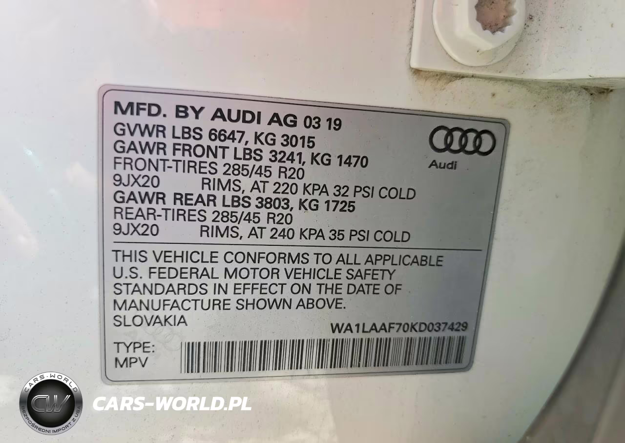 2019 Audi Q7 Premium Plus VIN:WA1LAAF70KD037429 - 14