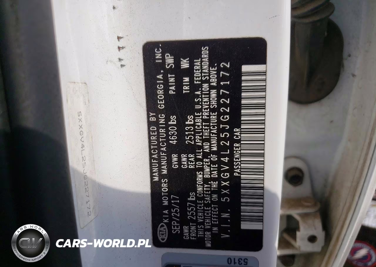 2018 Kia Optima Sxl VIN:5XXGV4L25JG227172 - 13