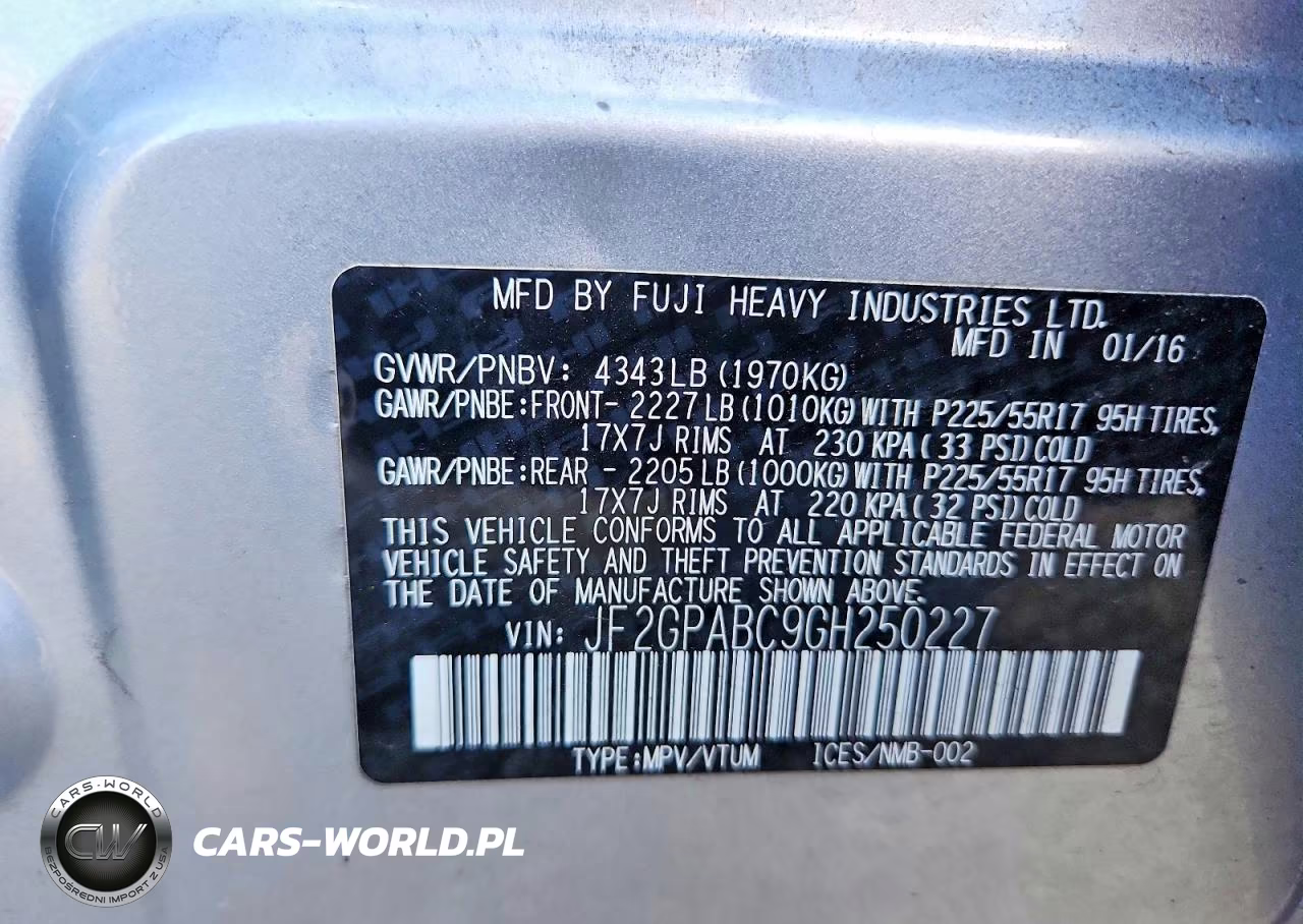 2016 Subaru Crosstrek Premium VIN:JF2GPABC9GH250227 - 12