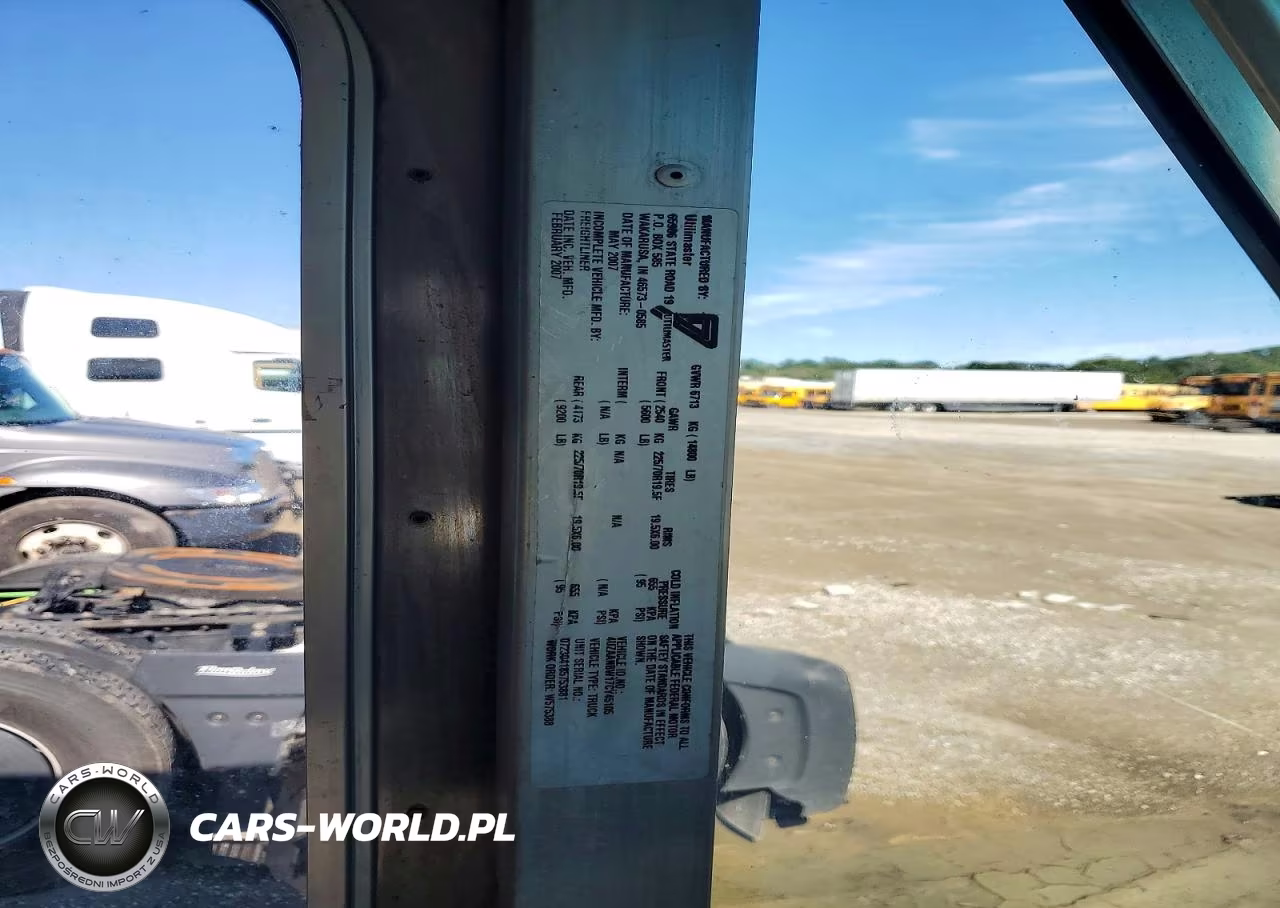2007 Freightliner Chassis M Line Walk-In Van VIN:4UZAANBW17CY45105 - 13