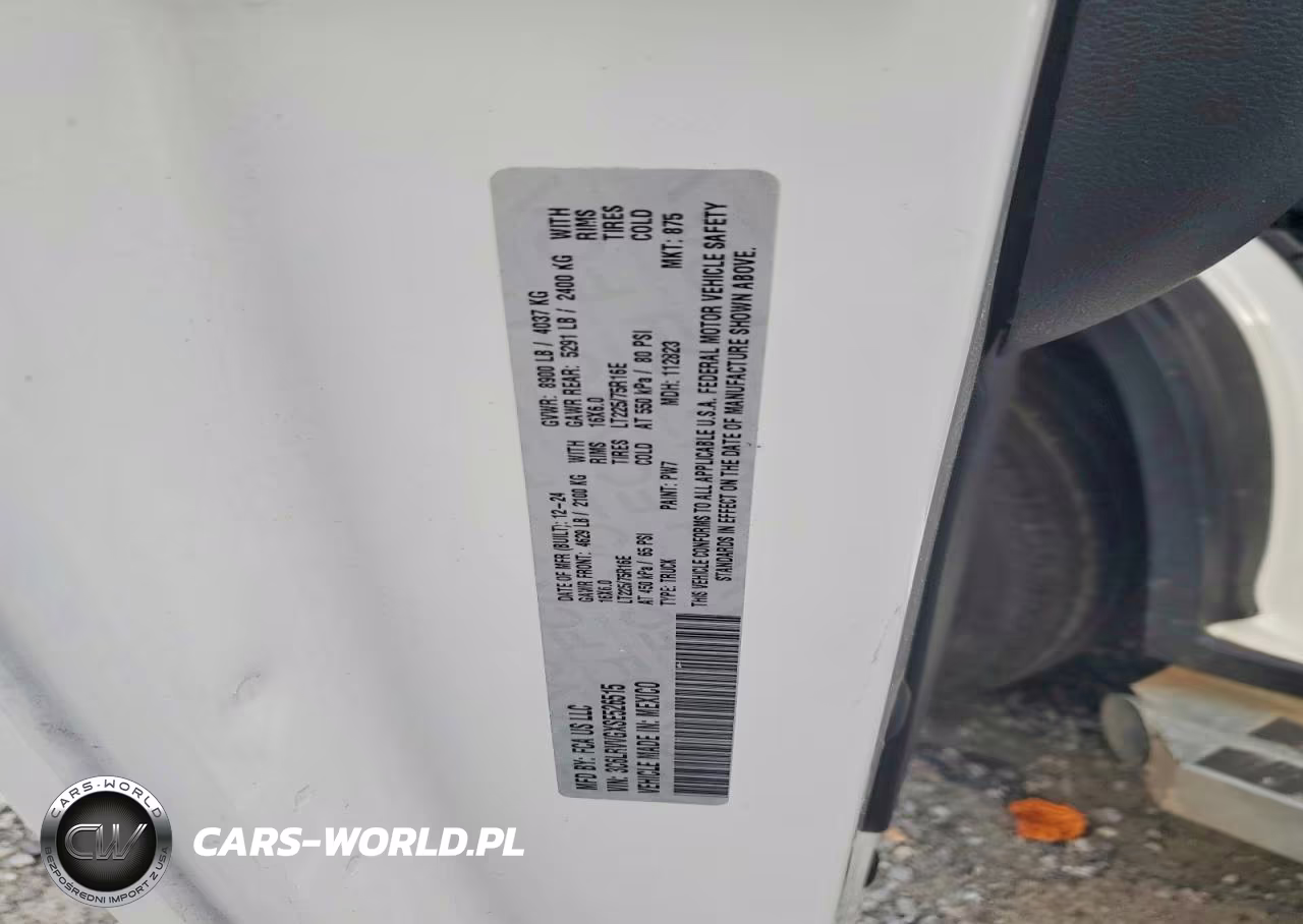 2025 Ram Promaster 2500 2500 Standard VIN:3C6LRVVGXSE526515 - 13
