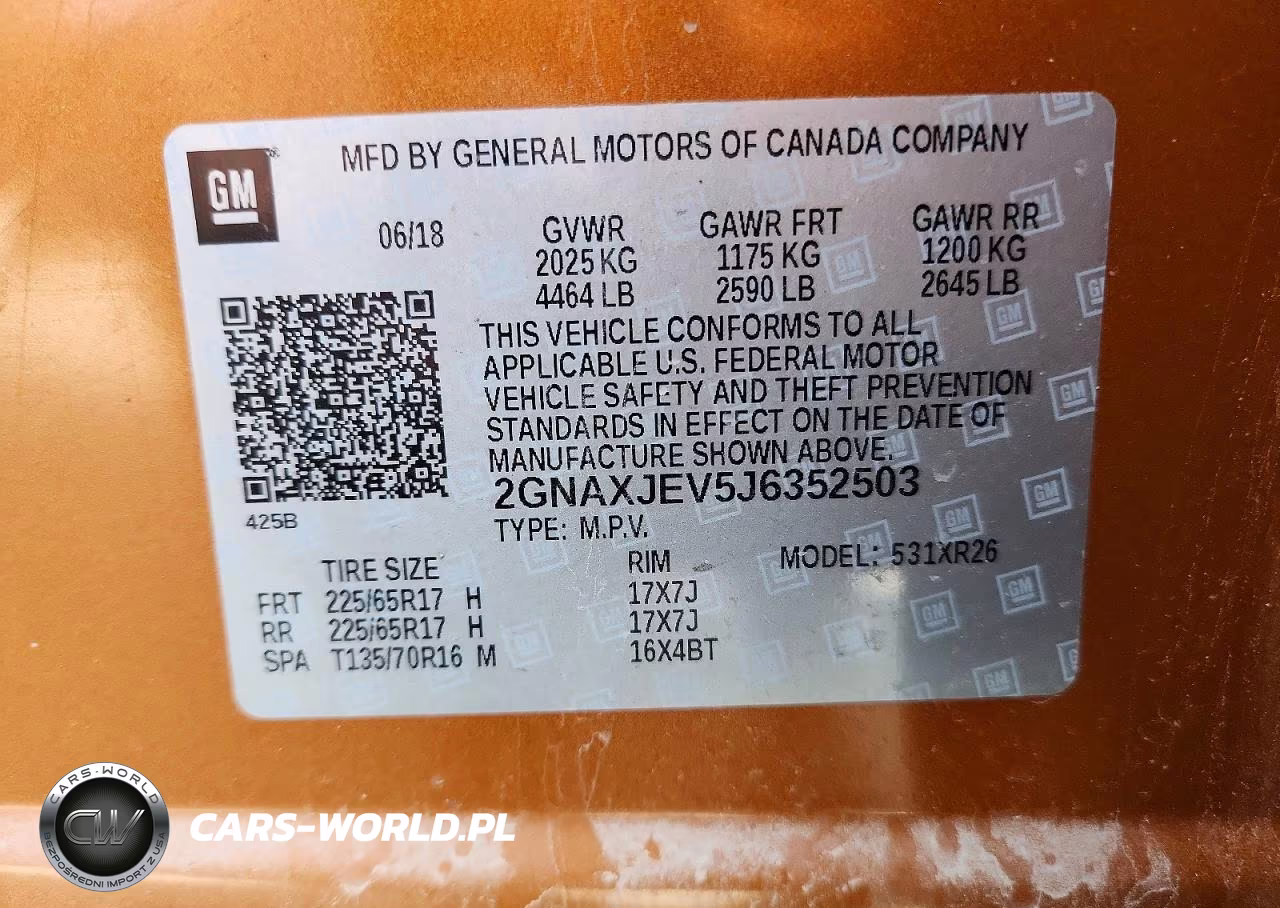 2018 Chevrolet Equinox Lt VIN:2GNAXJEV5J6352503 - 13