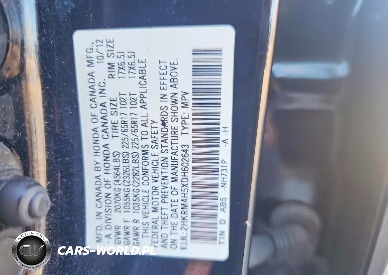 2013 Honda Cr-V Ex VIN:2HKRM4H5XDH602643 - 14