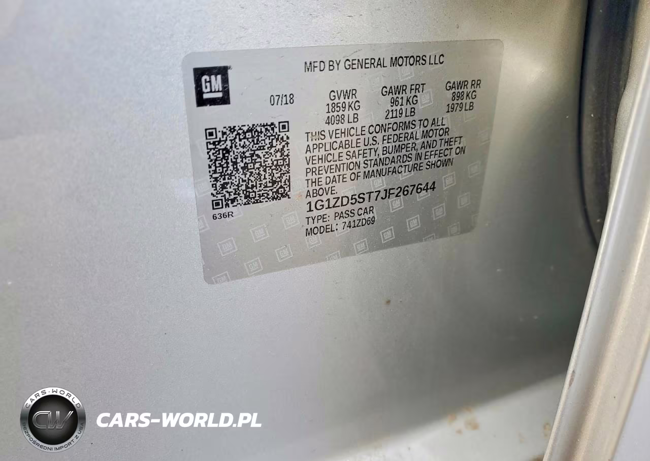 2018 Chevrolet Malibu Lt VIN:1G1ZD5ST7JF267644 - 12
