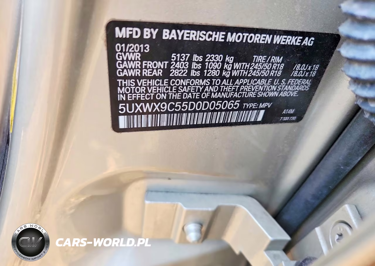 2013 BMW X3 xDrive28I VIN:5UXWX9C55D0D05065 - 12