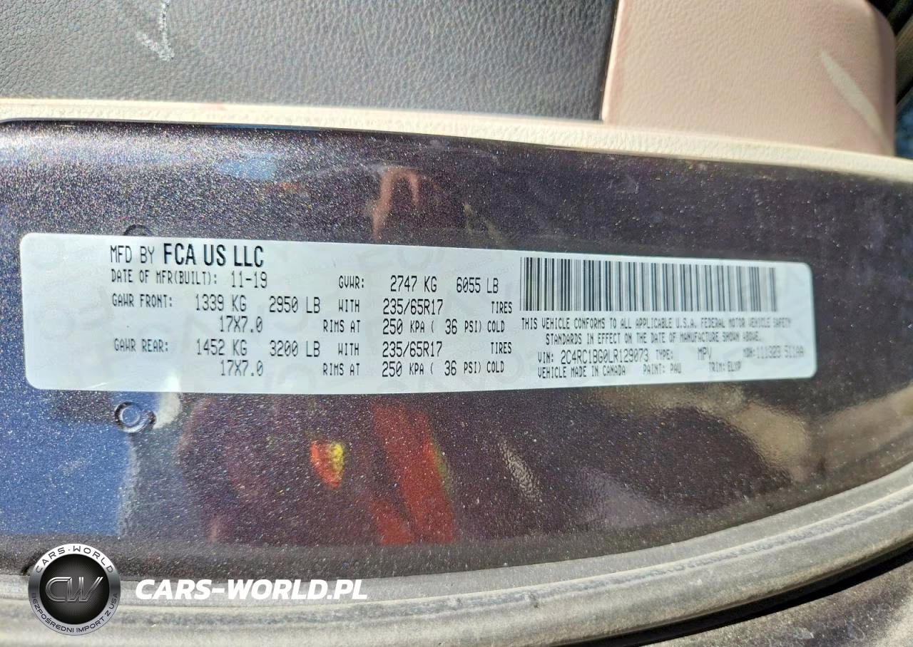 2020 Chrysler Pacifica Touring L VIN:2C4RC1BG0LR129073 - 13