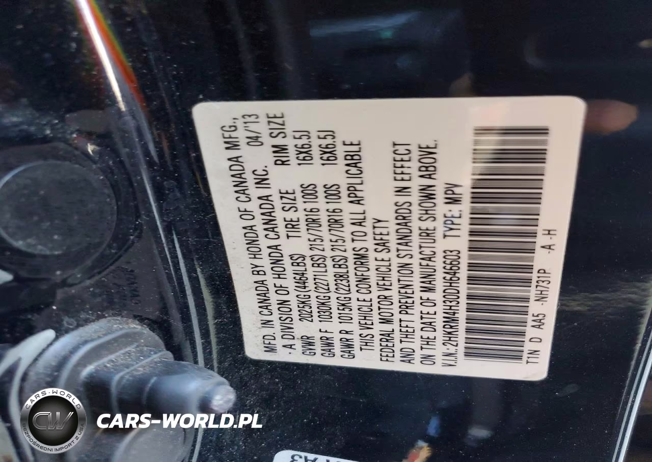 2013 Honda Cr-V Lx VIN:2HKRM4H30DH646603 - 12