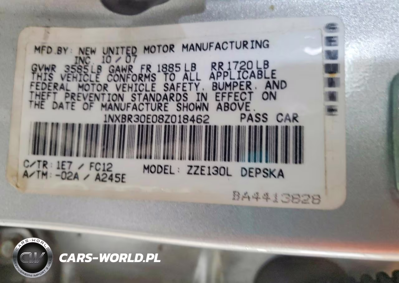 2008 Toyota Corolla S VIN:1NXBR30E08Z018462 - 12