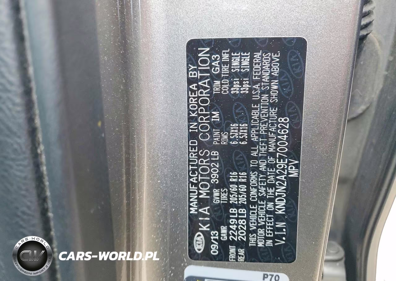 2014 Kia Soul Base VIN:KNDJN2A29E7004628 - 12