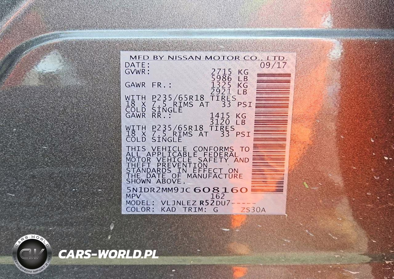 2018 Nissan Pathfinder Sv VIN:5N1DR2MM9JC608160 - 13