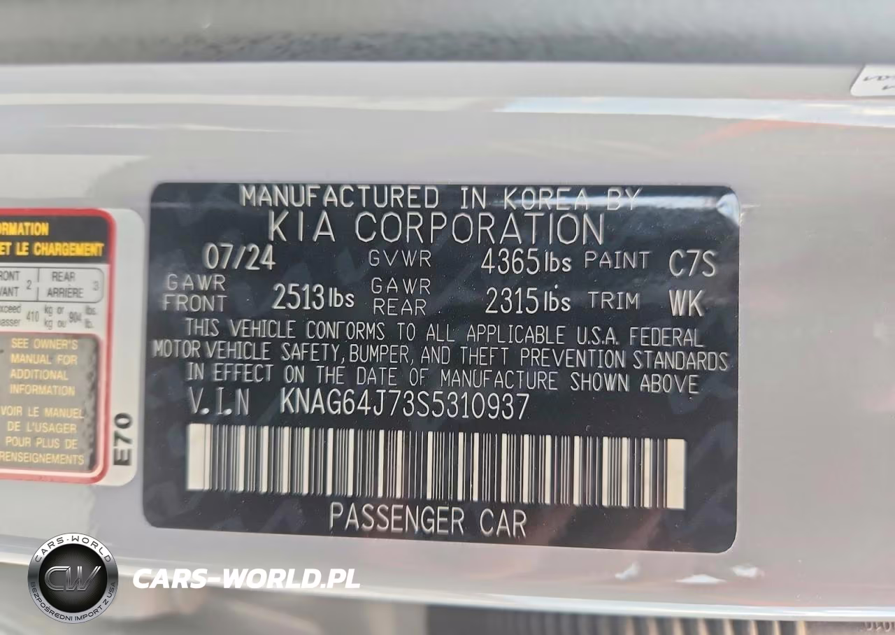 2025 Kia K5 Gt Line VIN:KNAG64J73S5310937 - 13