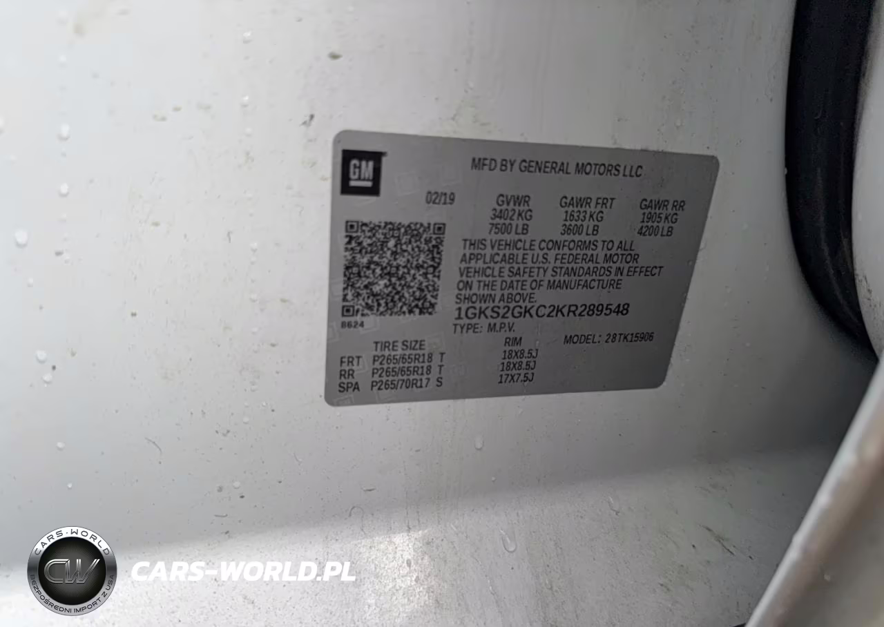 2019 GMC Yukon Xl Slt VIN:1GKS2GKC2KR289548 - 10
