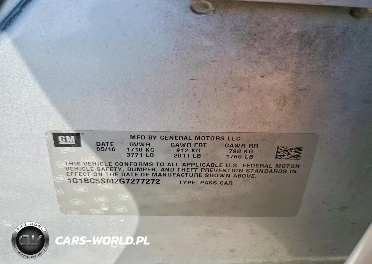 2016 Chevrolet Cruze Ls VIN:1G1BC5SM2G7277272 - 12