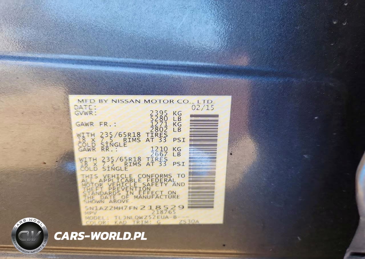 2015 Nissan Murano Sv VIN:5N1AZ2MH7FN218529 - 12