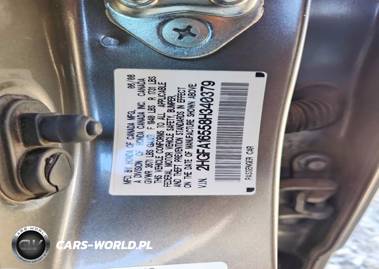 2008 Honda Civic Lx VIN:2HGFA16558H340379 - 12
