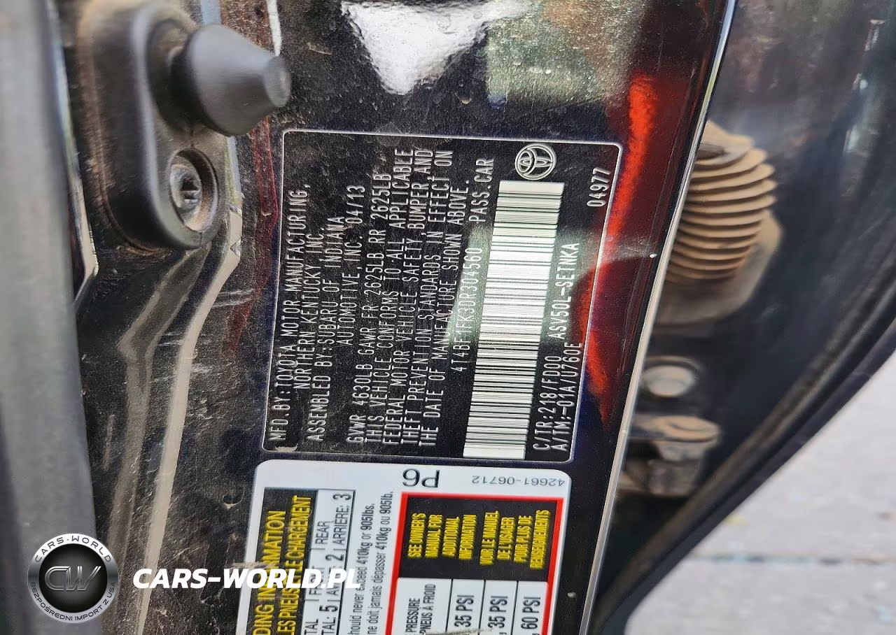 2013 Toyota Camry Le VIN:4T4BF1FK3DR304560 - 12