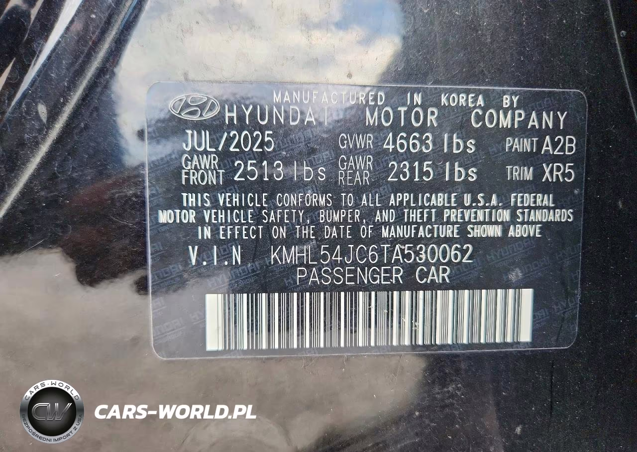 2026 Hyundai Sonata N Line VIN:KMHL54JC6TA530062 - 12