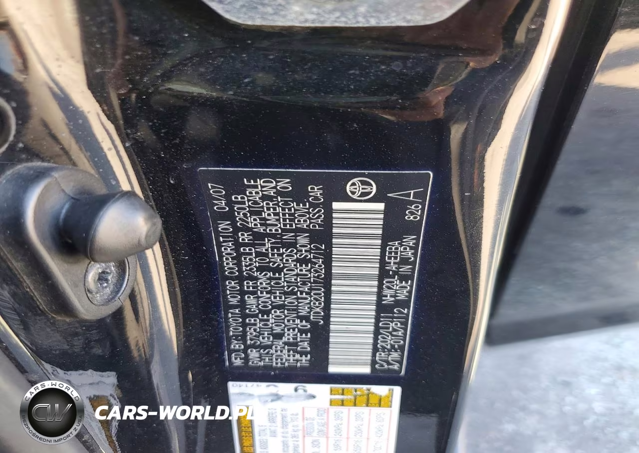 2007 Toyota Prius Touring VIN:JTDKB20U173264712 - 12