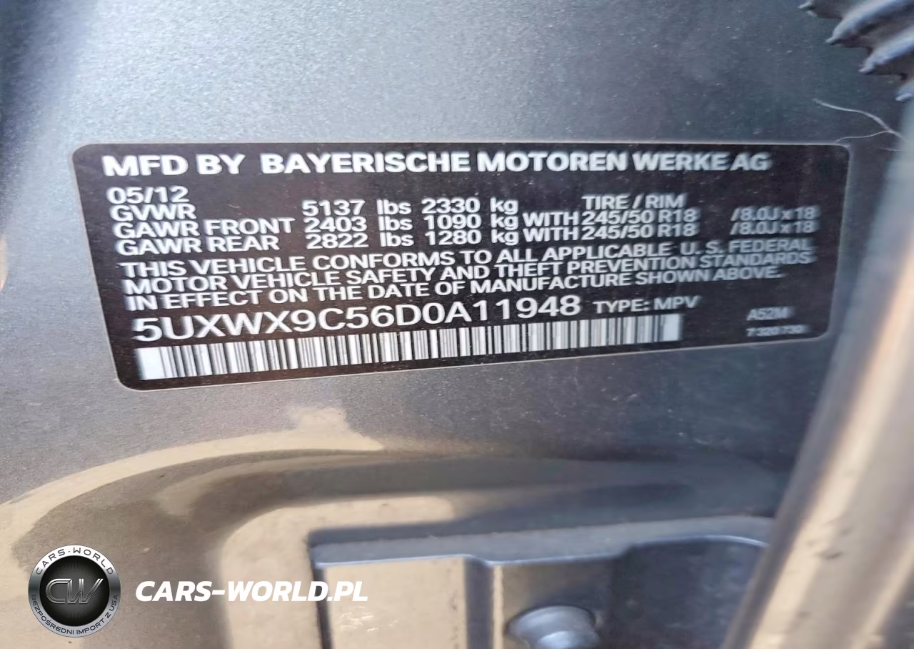 2013 BMW X3 xDrive28I VIN:5UXWX9C56D0A11948 - 13