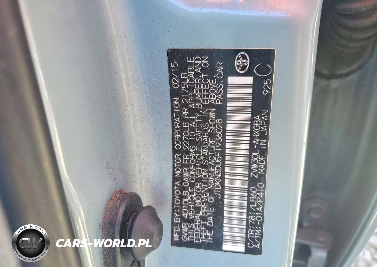 2015 Toyota Prius Four VIN:JTDKN3DU5F1936028 - 12